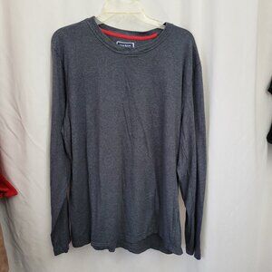 Club Room Men's XXL Shirt Pullover Cotton Gray Long Sleeves Henley